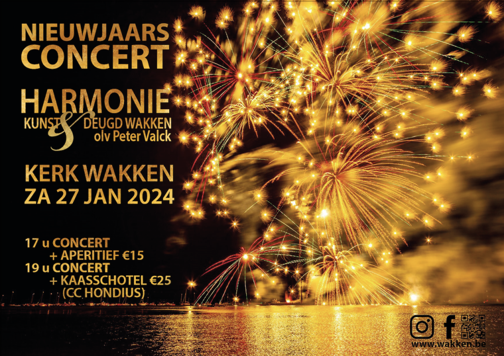 Nieuwjaarsconcert 2024 Harmonie Kunst en Deugd Wakken